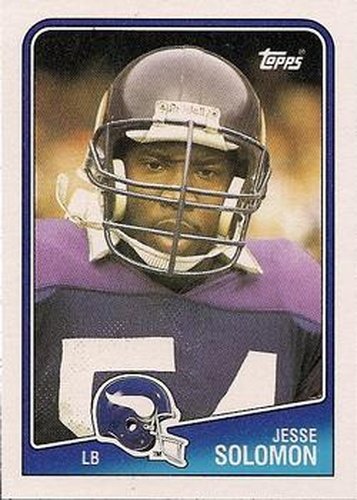 #159 Jesse Solomon - Minnesota Vikings - 1988 Topps Football