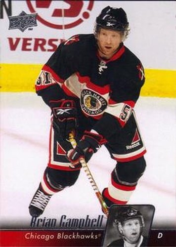 #159 Brian Campbell - Chicago Blackhawks - 2010-11 Upper Deck Hockey