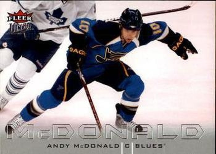 #159 Andy McDonald - St. Louis Blues - 2009-10 Ultra Hockey