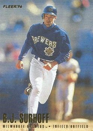 #159 B.J. Surhoff - Milwaukee Brewers - 1996 Fleer Baseball