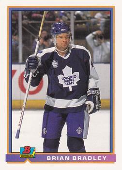 #159 Brian Bradley - Toronto Maple Leafs - 1991-92 Bowman Hockey