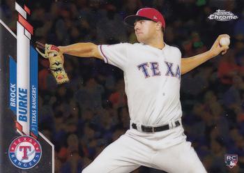 #159 Brock Burke - Texas Rangers - 2020 Topps Chrome Baseball
