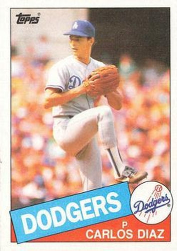 #159 Carlos Diaz - Los Angeles Dodgers - 1985 Topps Baseball