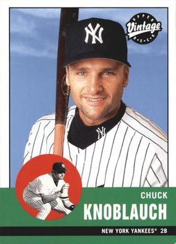 #159 Chuck Knoblauch - New York Yankees - 2001 Upper Deck Vintage Baseball
