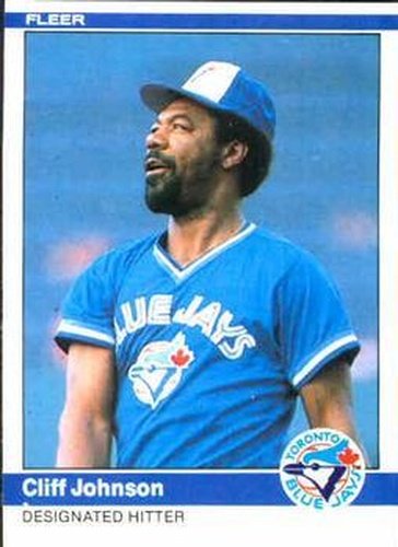 #159 Cliff Johnson - Toronto Blue Jays - 1984 Fleer Baseball