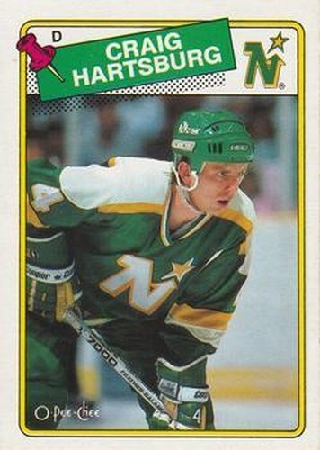 #159 Craig Hartsburg - Minnesota North Stars - 1988-89 O-Pee-Chee Hockey