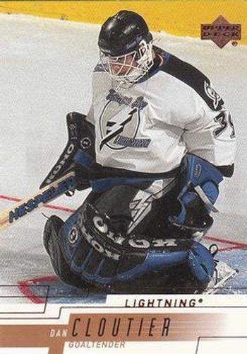 #159 Dan Cloutier - Tampa Bay Lightning - 2000-01 Upper Deck Hockey