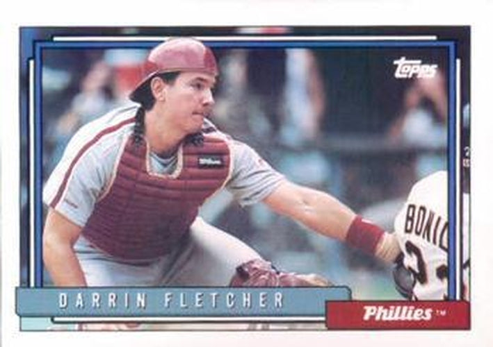 #159 Darrin Fletcher - Philadelphia Phillies - 1992 Topps Baseball