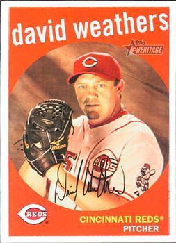 #159 Dave Weathers - Cincinnati Reds - 2008 Topps Heritage Baseball