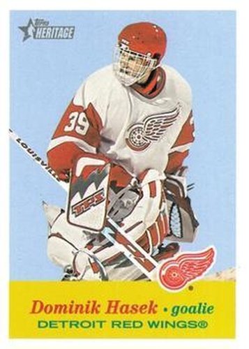 #159 Dominik Hasek - Detroit Red Wings - 2001-02 Topps Heritage Hockey