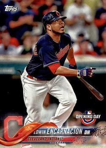 #159 Edwin Encarnacion - Cleveland Indians - 2018 Topps Opening Day Baseball