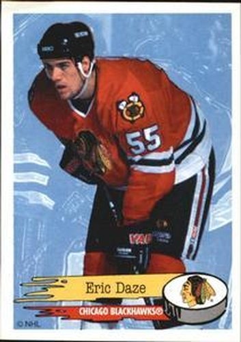 #159 Eric Daze - Chicago Blackhawks - 1995-96 Panini Hockey Stickers