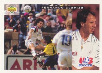 #159 Fernando Clavijo - USA - 1993 Upper Deck World Cup Preview English/Spanish Soccer