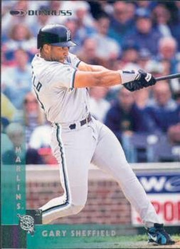 #159 Gary Sheffield - Florida Marlins - 1997 Donruss Baseball