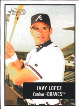 #159 Javy Lopez - Atlanta Braves - 2003 Bowman Heritage Baseball
