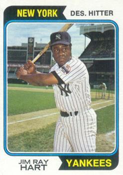 #159 Jim Ray Hart - New York Yankees - 1974 Topps Baseball