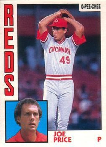 #159 Joe Price - Cincinnati Reds - 1984 O-Pee-Chee Baseball
