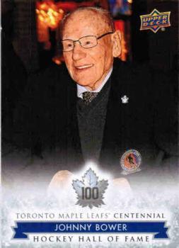#159 Johnny Bower - Toronto Maple Leafs - 2017 Upper Deck Toronto Maple Leafs Centennial Hockey