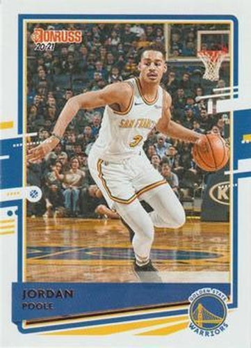 #159 Jordan Poole - Golden State Warriors - 2020-21 Donruss Basketball