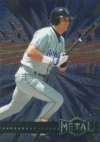 #159 Larry Walker - Colorado Rockies - 1996 Metal Universe Baseball