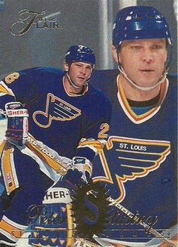 #159 Peter Stastny - St. Louis Blues - 1994-95 Flair Hockey