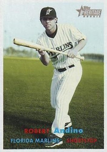 #159 Robert Andino - Florida Marlins - 2006 Topps Heritage Baseball
