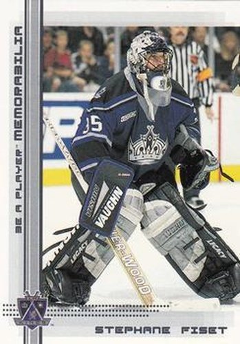 #159 Stephane Fiset - Los Angeles Kings - 2000-01 Be a Player Memorabilia Hockey