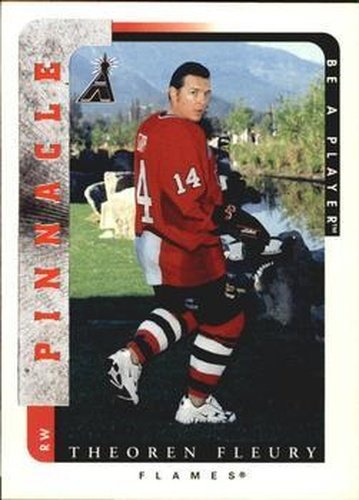 #159 Theoren Fleury - Calgary Flames - 1996-97 Pinnacle Be a Player Hockey