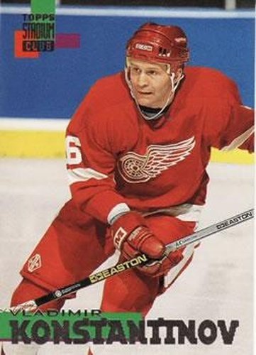 #159 Vladimir Konstantinov - Detroit Red Wings - 1994-95 Stadium Club Hockey