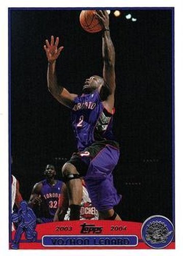 #159 Voshon Lenard - Toronto Raptors - 2003-04 Topps Basketball