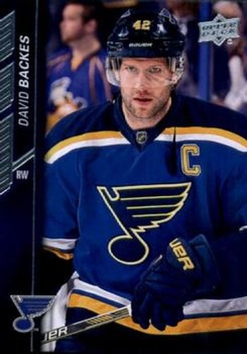 #159 David Backes - St. Louis Blues - 2015-16 Upper Deck Hockey
