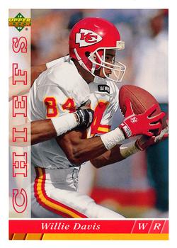 #159 Willie Davis - Kansas City Chiefs - 1993 Upper Deck Football