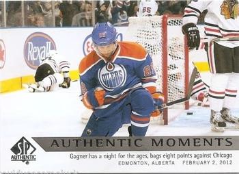 #159 Sam Gagner - Edmonton Oilers - 2012-13 SP Authentic Hockey
