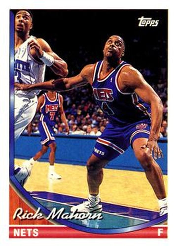 #159 Rick Mahorn - New Jersey Nets - 1993-94 Topps Basketball