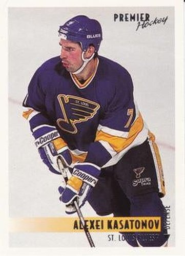 #159 Alexei Kasatonov - St. Louis Blues - 1994-95 O-Pee-Chee Premier Hockey