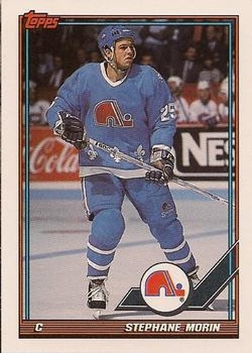 #159 Stephane Morin - Quebec Nordiques - 1991-92 Topps Hockey