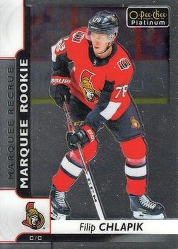 #159 Filip Chlapik - Ottawa Senators - 2017-18 O-Pee-Chee Platinum Hockey