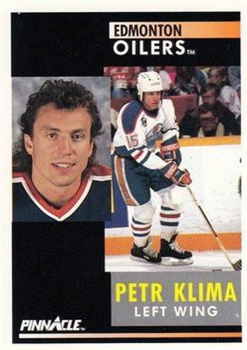 #159 Petr Klima - Edmonton Oilers - 1991-92 Pinnacle Hockey