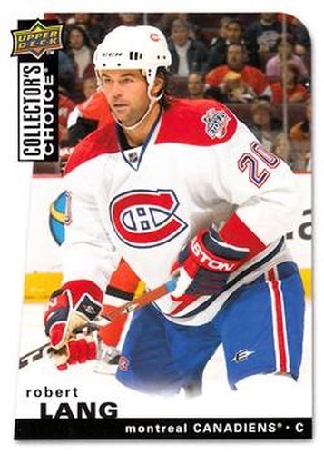 #159 Robert Lang - Montreal Canadiens - 2008-09 Collector's Choice Hockey