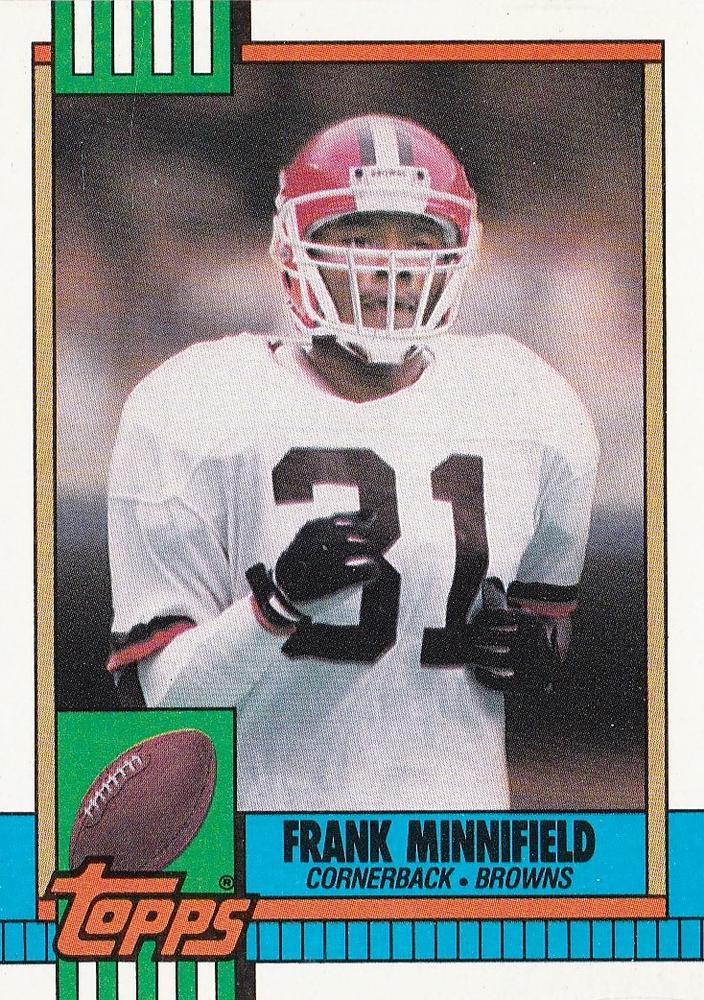 #159 Frank Minnifield - Cleveland Browns - 1990 Topps Football