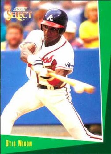 #159 Otis Nixon - Atlanta Braves - 1993 Select Baseball