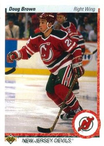 #159 Doug Brown - New Jersey Devils - 1990-91 Upper Deck Hockey