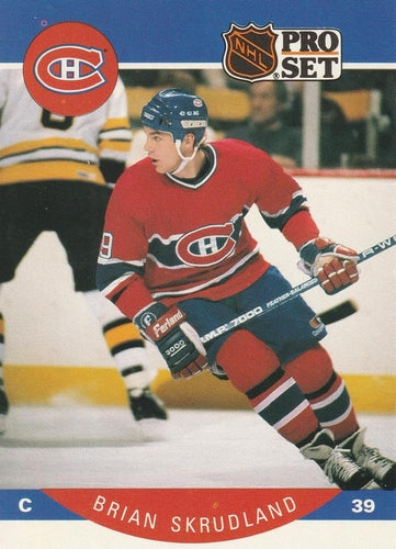 #159 Brian Skrudland - Montreal Canadiens - 1990-91 Pro Set Hockey