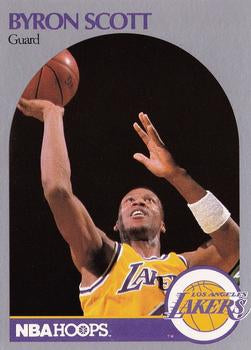 #159 Byron Scott - Los Angeles Lakers - 1990-91 Hoops Basketball