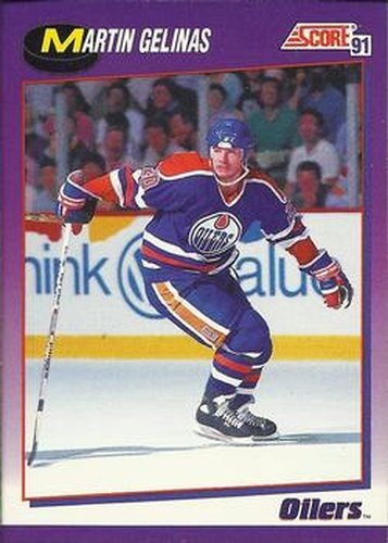 #159 Martin Gelinas - Edmonton Oilers - 1991-92 Score American Hockey