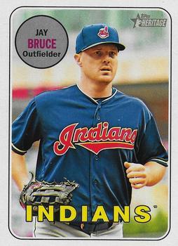 #159b Jay Bruce - Cleveland Indians - 2018 Topps Heritage Baseball