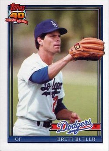 #15T Brett Butler - Los Angeles Dodgers - 1991 Topps Traded Baseball