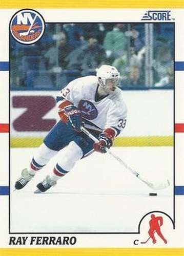 #15T Ray Ferraro - New York Islanders - 1990-91 Score Rookie and Traded Hockey
