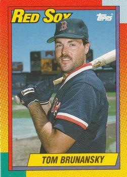 #15T Tom Brunansky - Boston Red Sox - 1990 Topps Traded Baseball