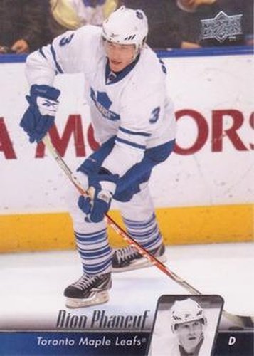 #15 Dion Phaneuf - Toronto Maple Leafs - 2010-11 Upper Deck Hockey